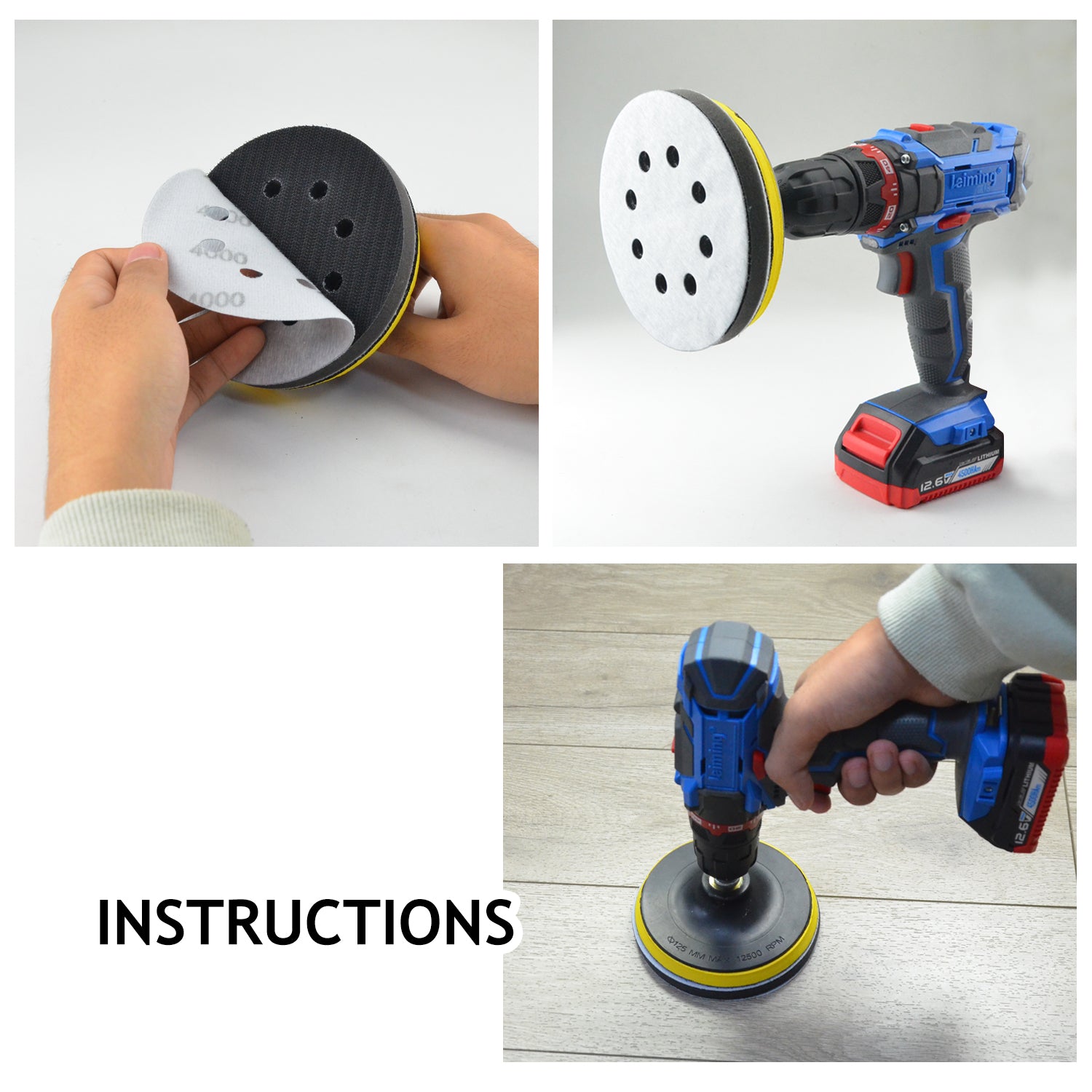 5 inch 8 holes sanding disc