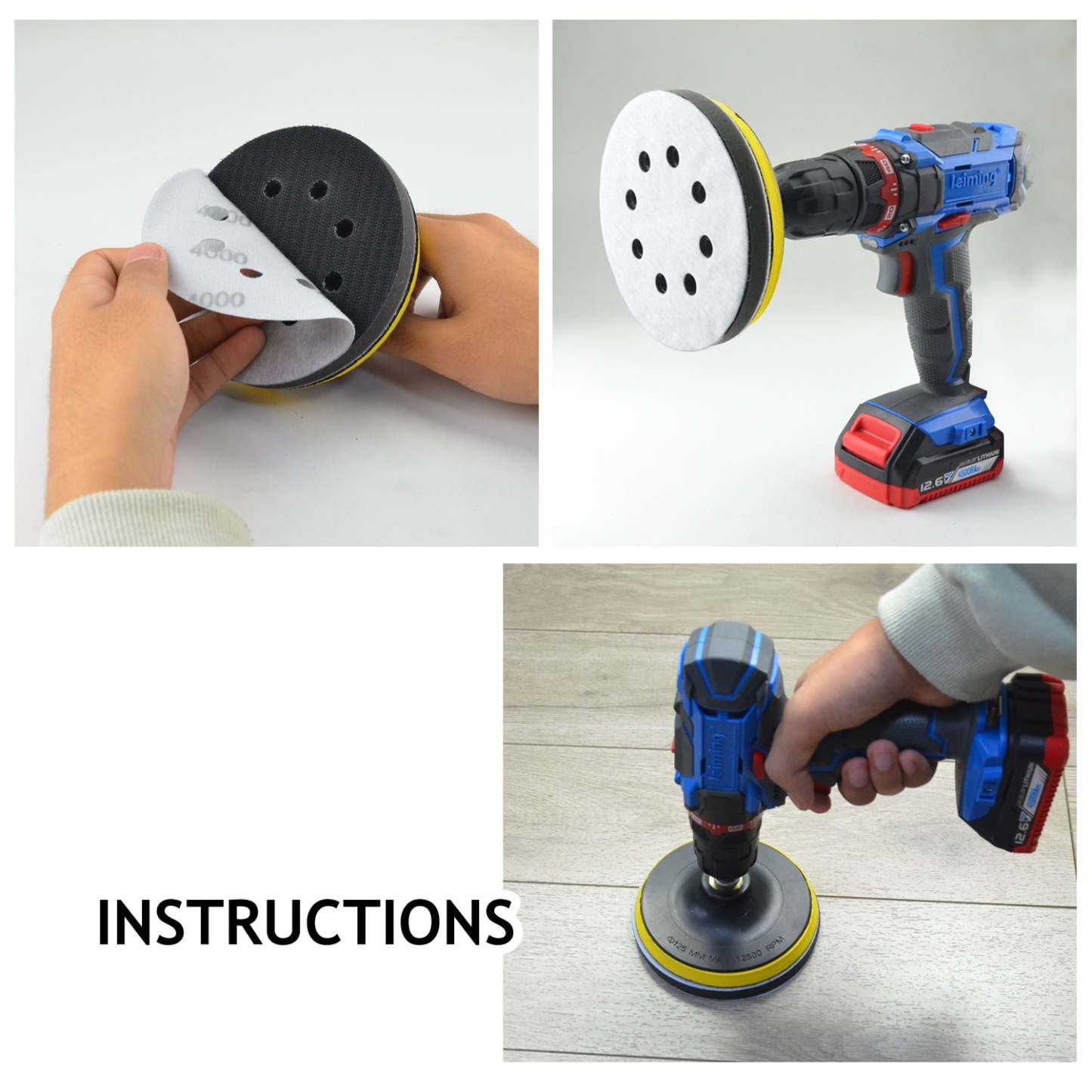 5 inch 8 holes sanding disc