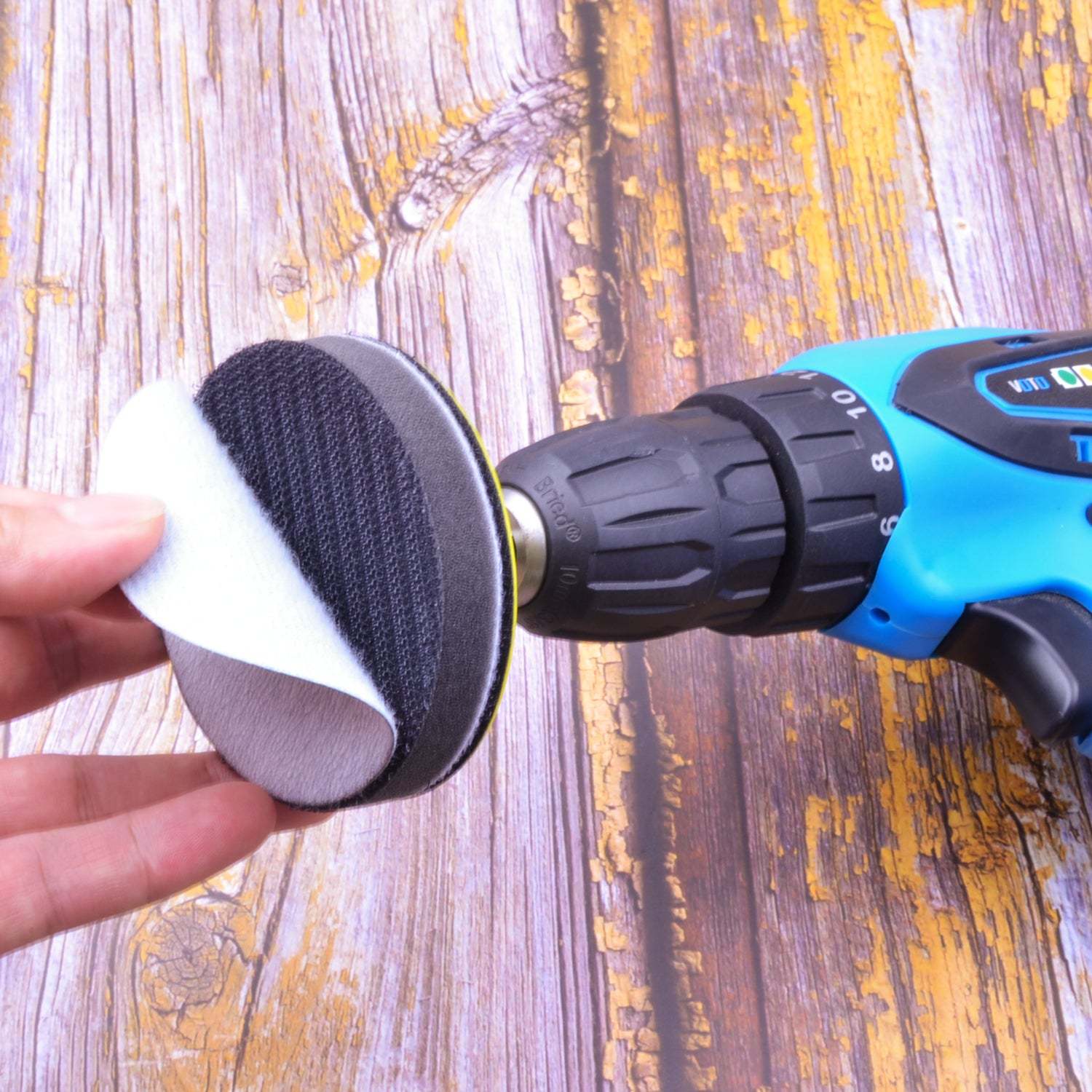 3 inch white hook and loop sanding discs