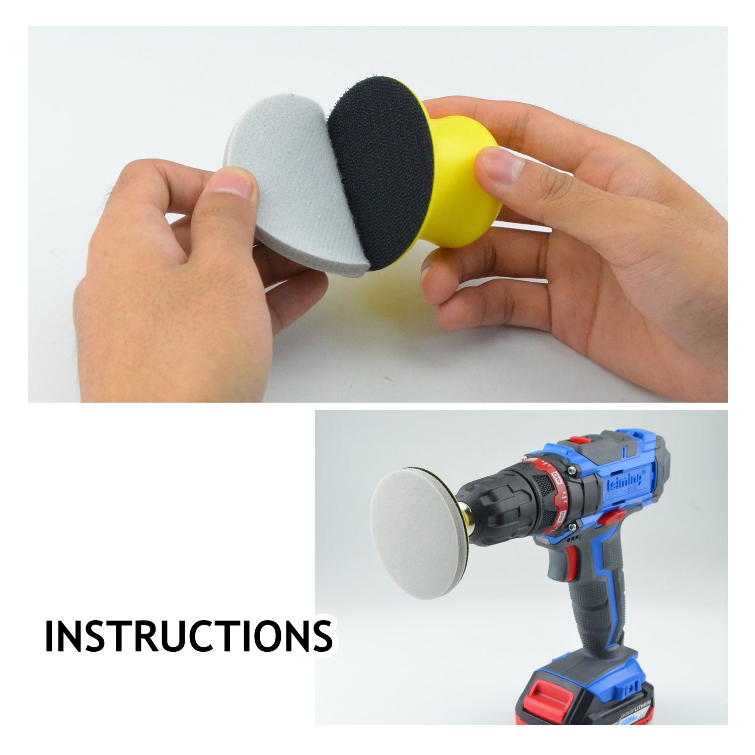 3 inch Sponge-Backed Hook & Loop Sanding Discs