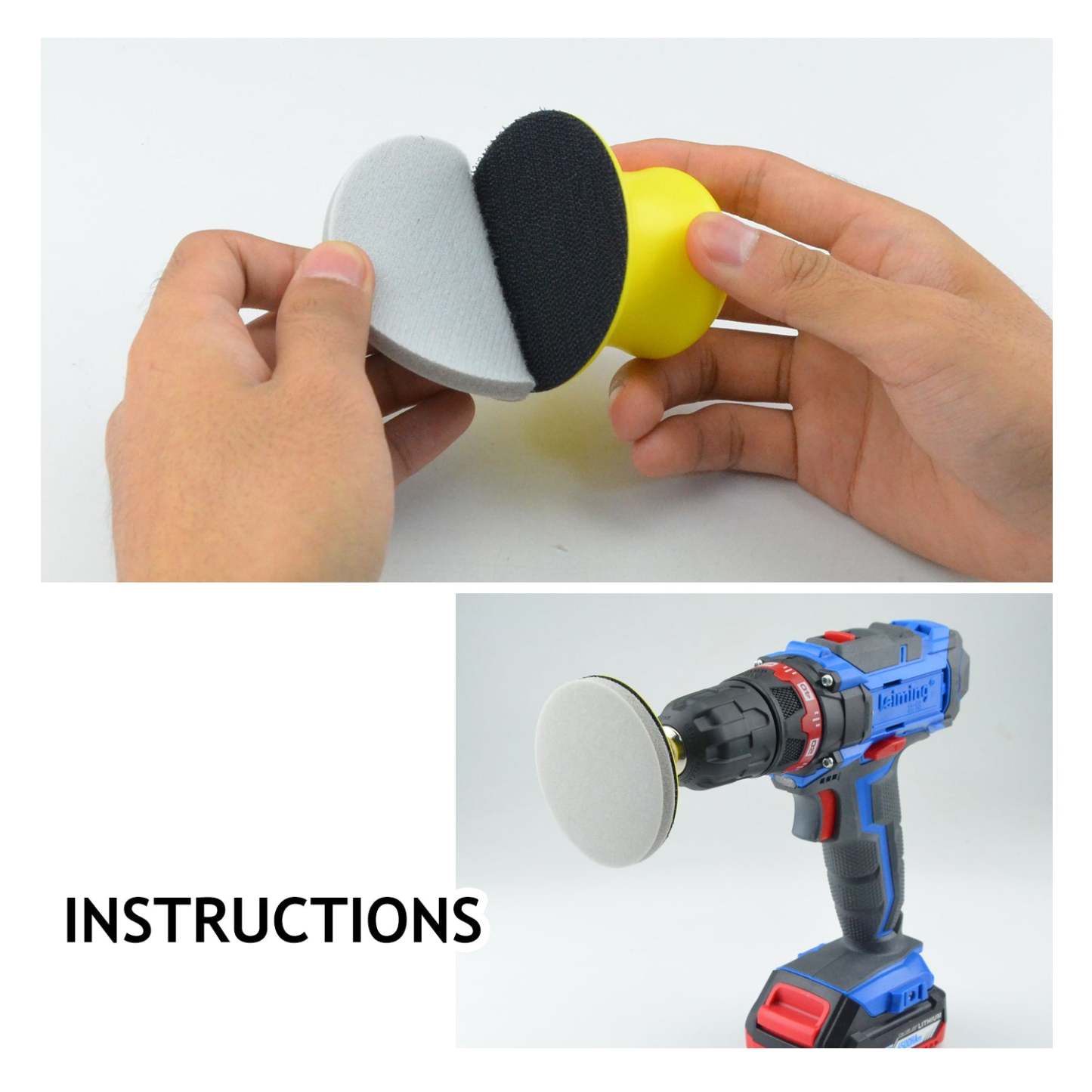 3 inch Sponge-Backed Hook & Loop Sanding Discs