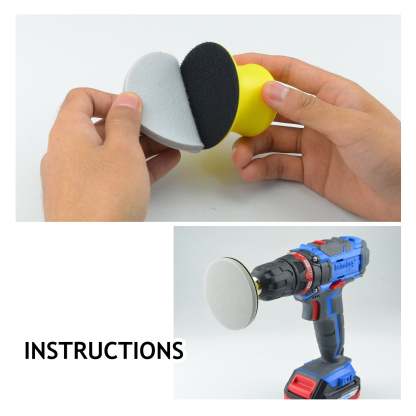 3 inch Sponge-Backed Hook & Loop Sanding Discs