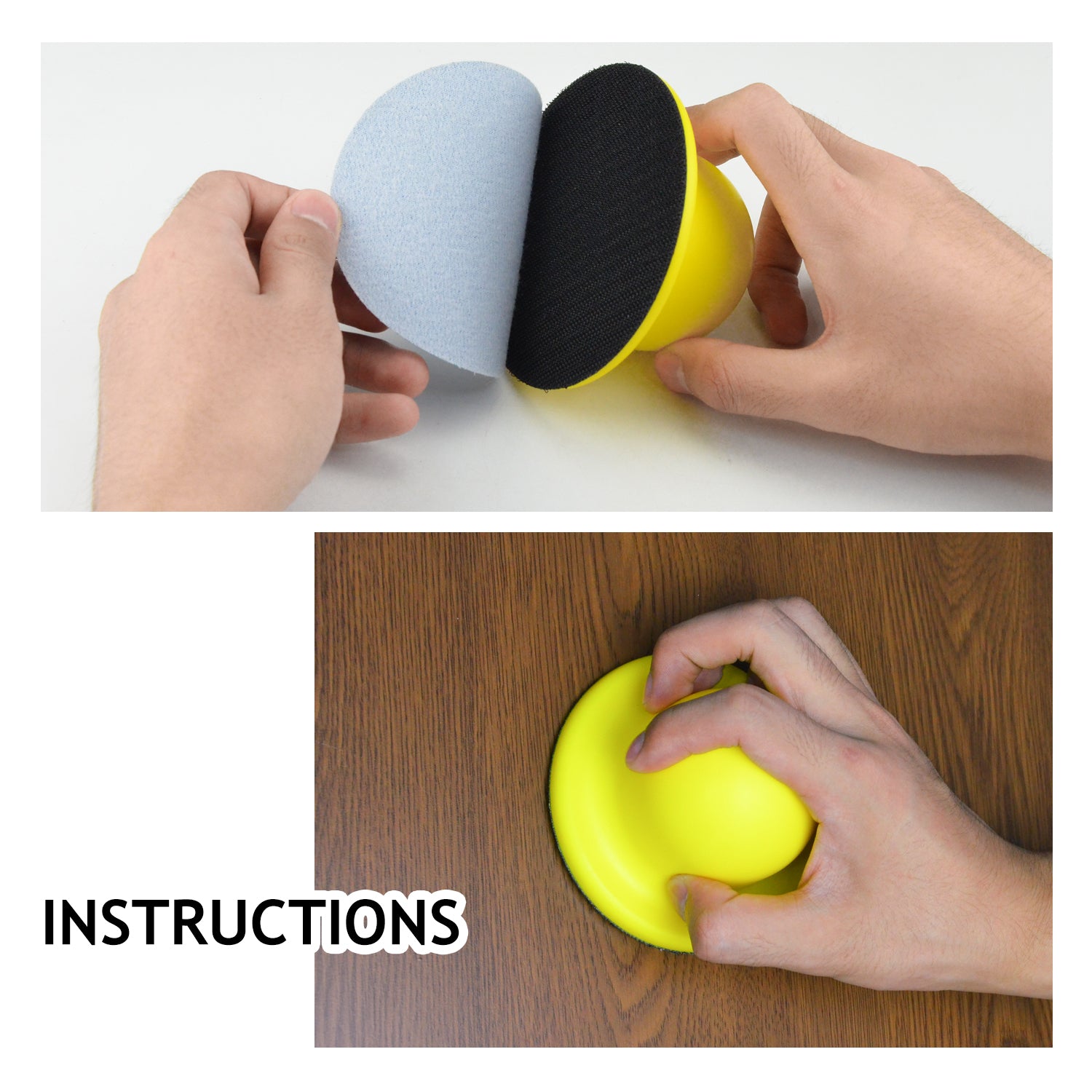 4 inch White Alumina Oxide Hook & Loop Sanding Discs