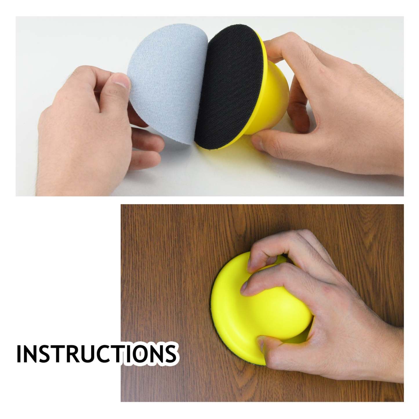 4 inch White Alumina Oxide Hook & Loop Sanding Discs