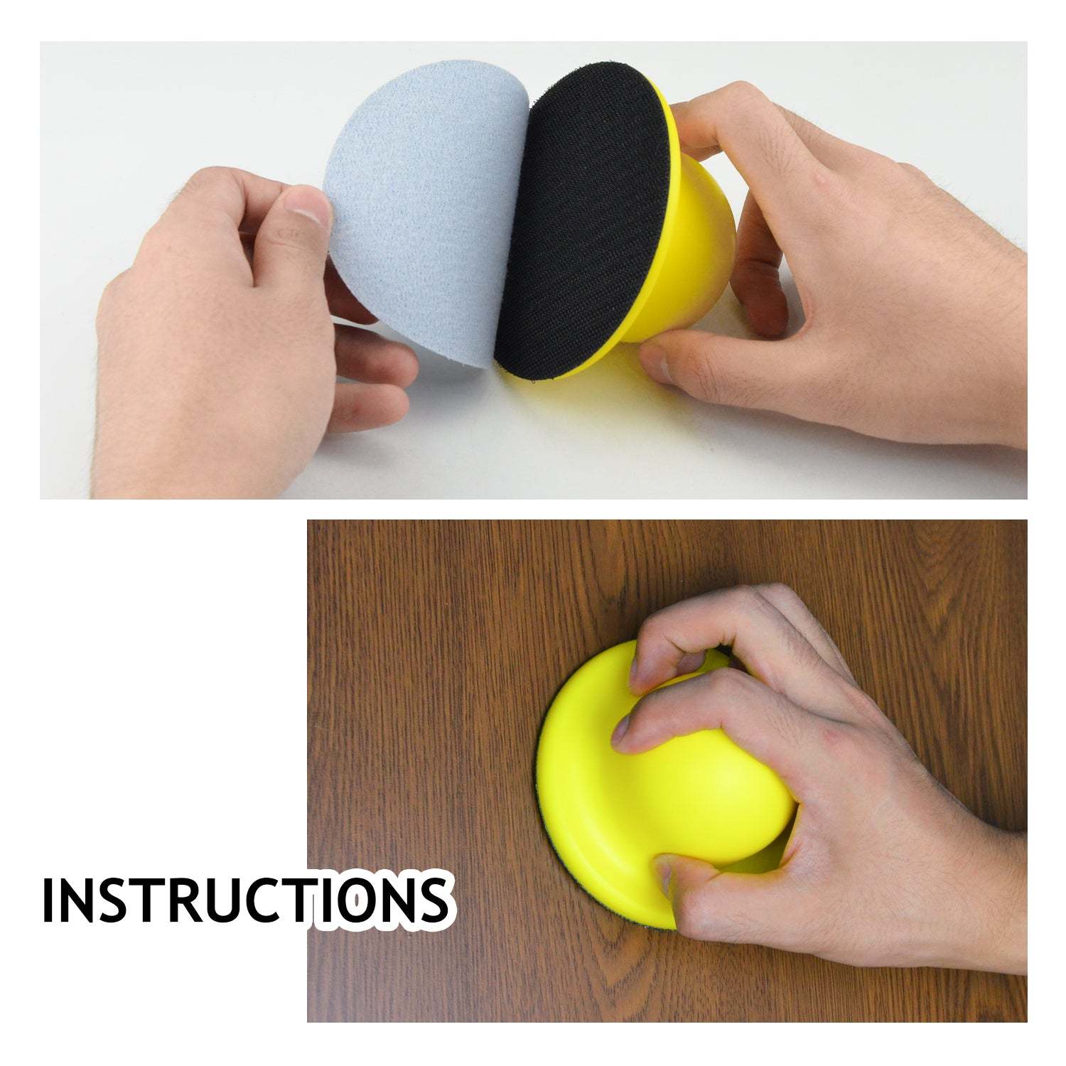 4 inch White Alumina Oxide Hook & Loop Sanding Discs