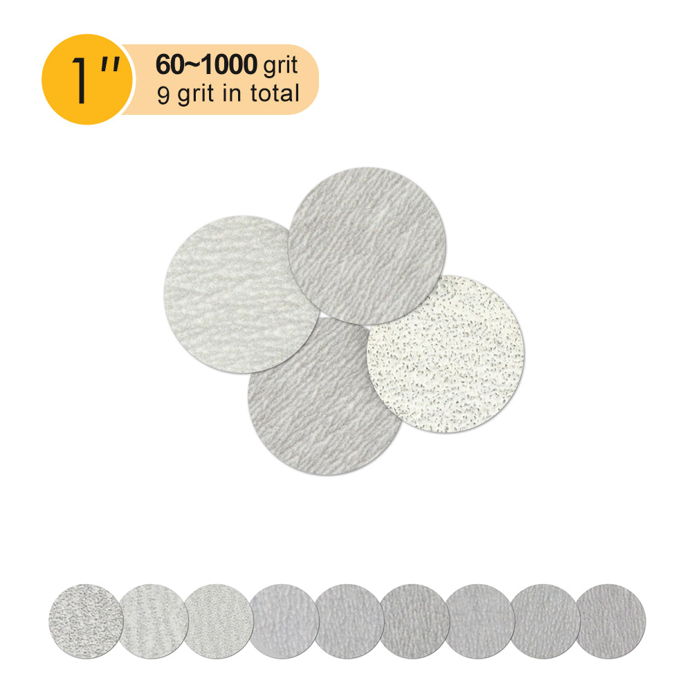 1 inch white hook & loop sanding disc