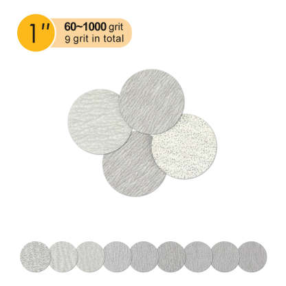 1 inch white hook & loop sanding disc