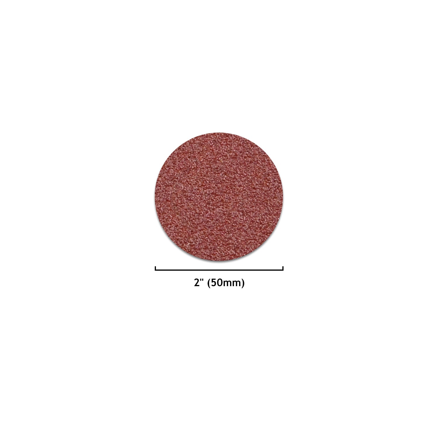 2 inch red alumina Hook & Loop sanding discs 
