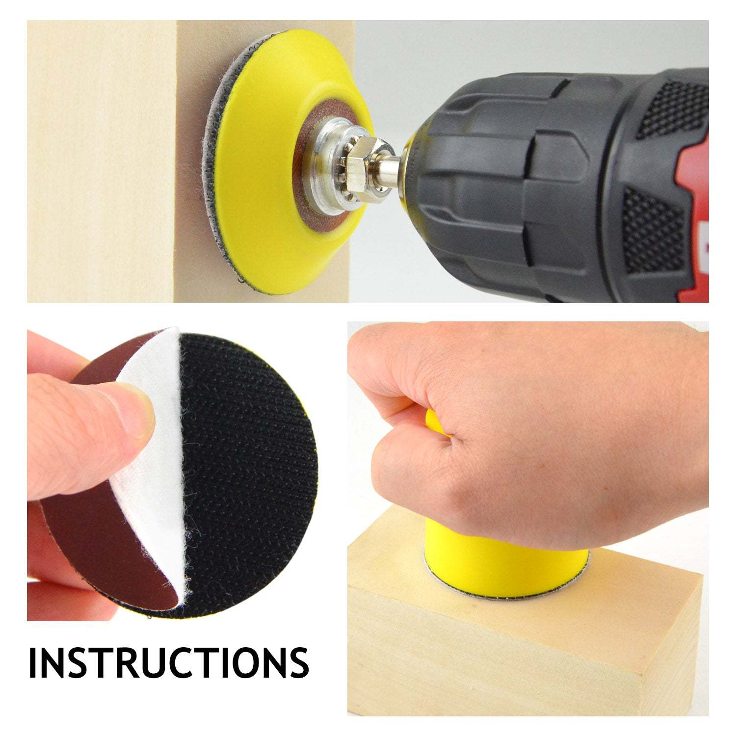 2 inch red alumina Hook & Loop sanding discs 