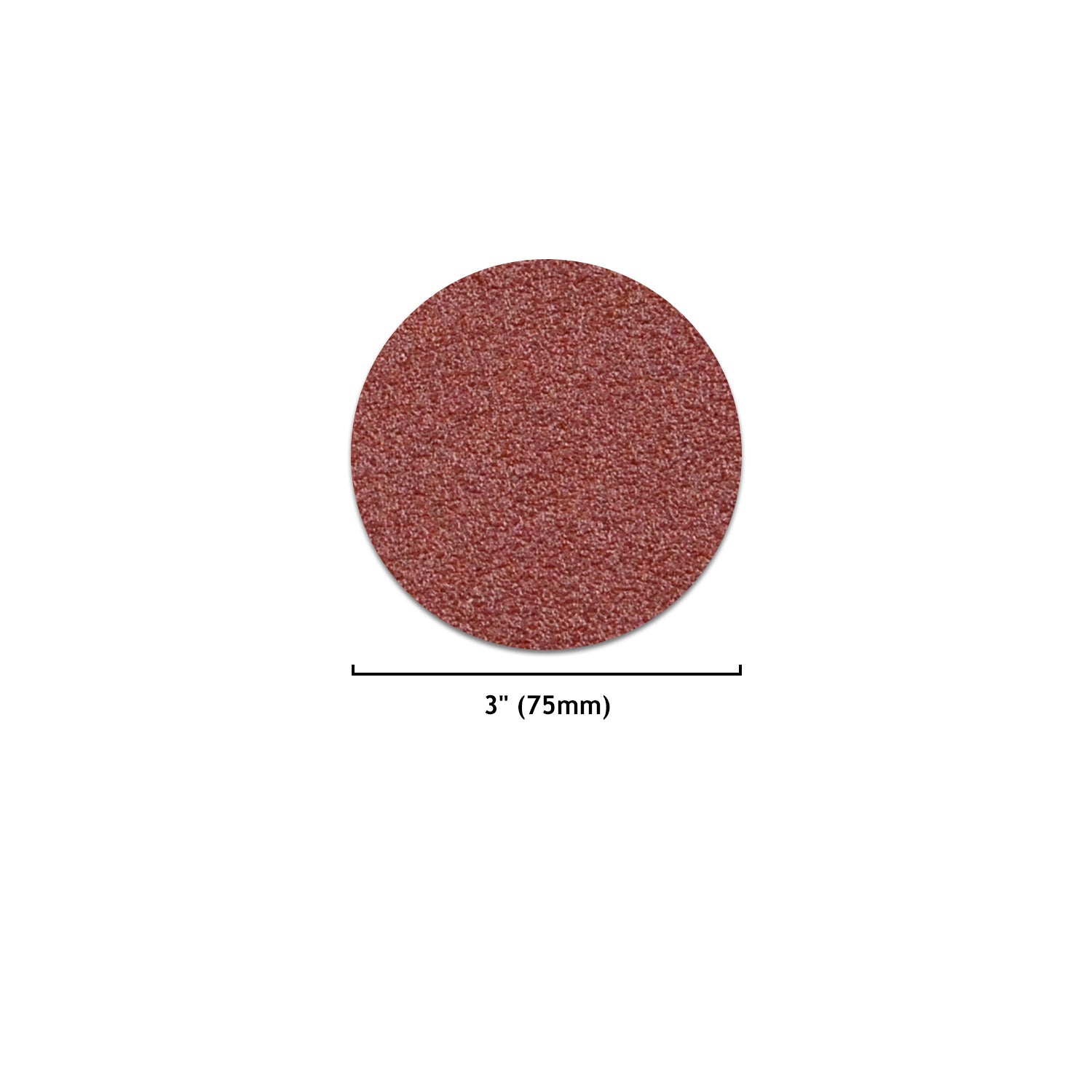 3 Inch Red Alumina Hook & Loop Sanding Discs