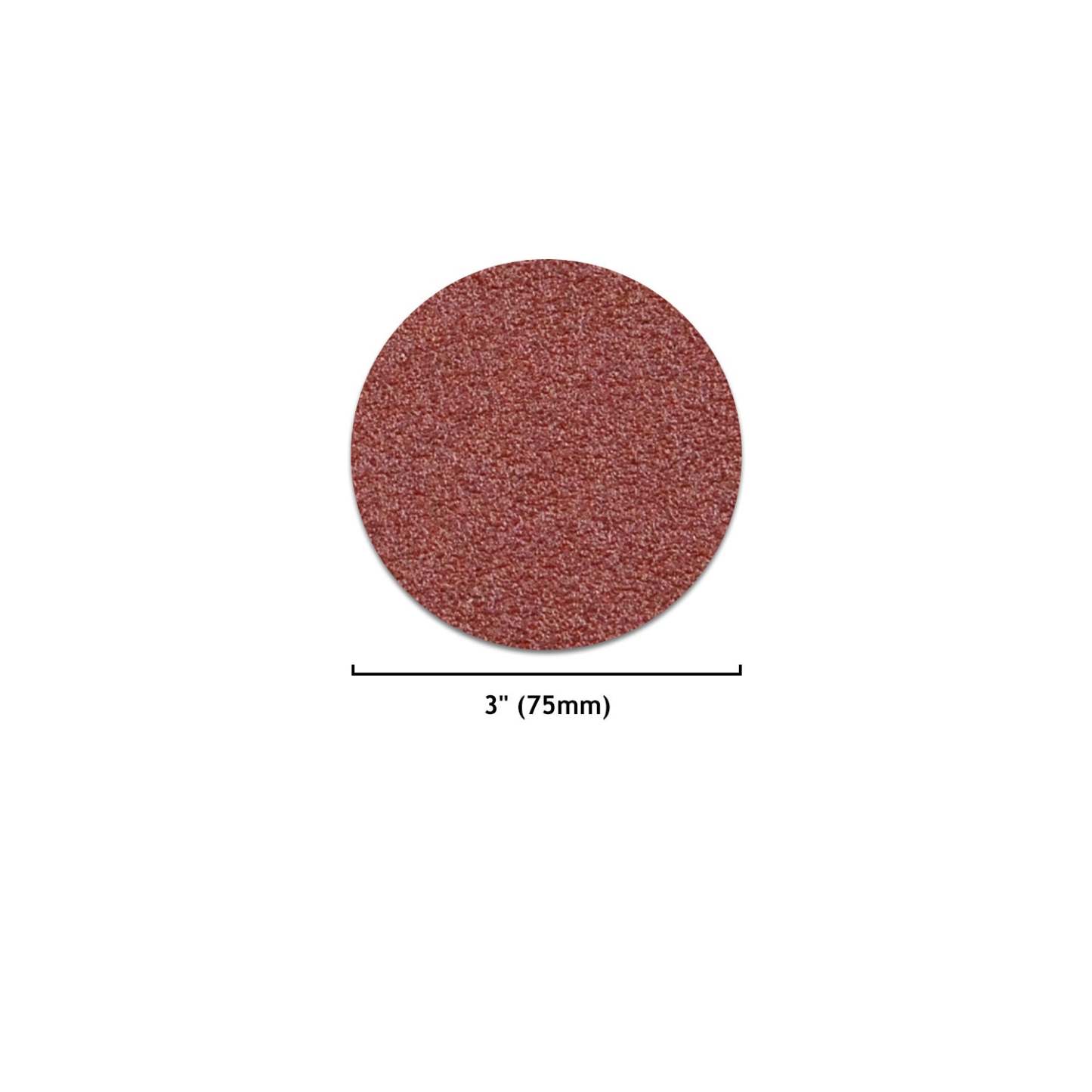 3 Inch Red Alumina Hook & Loop Sanding Discs
