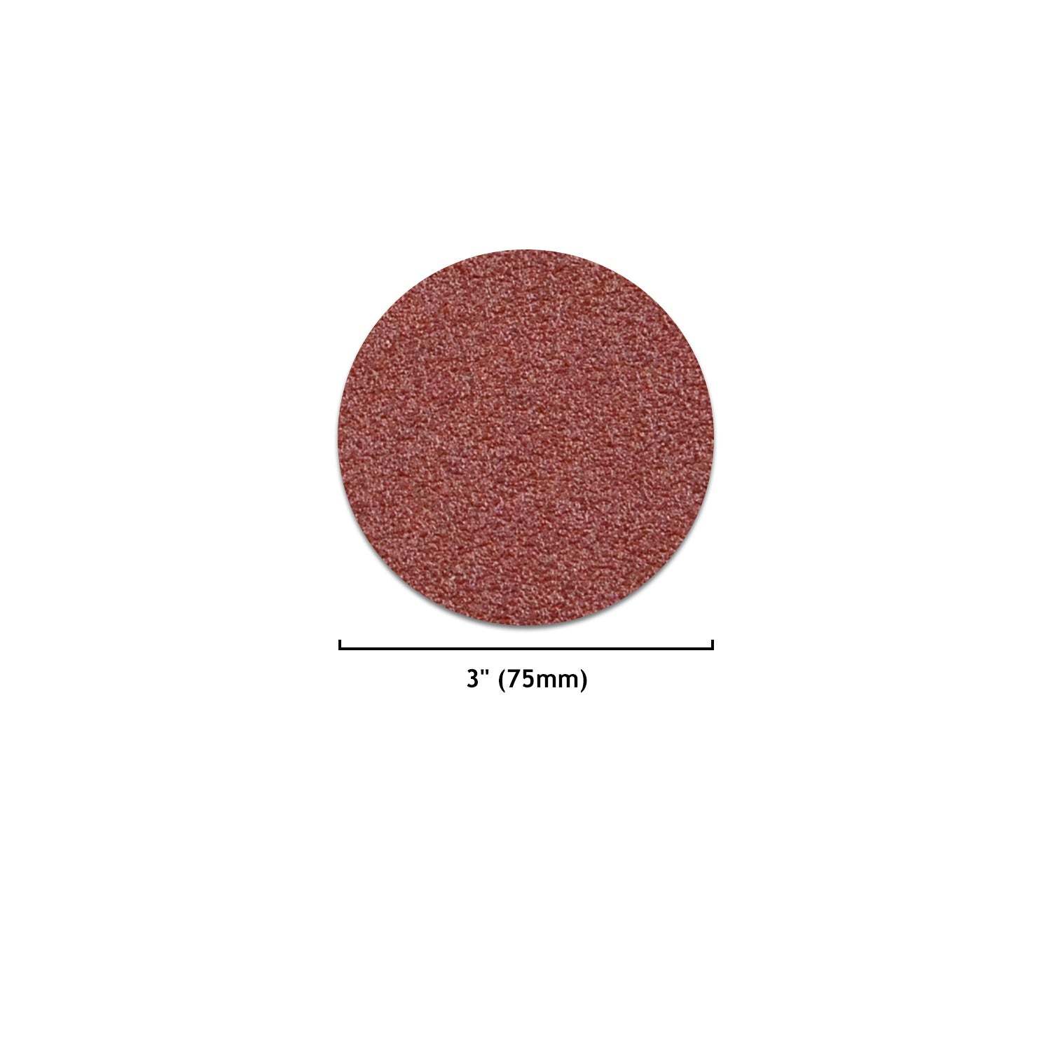 3 Inch Red Alumina Hook & Loop Sanding Discs