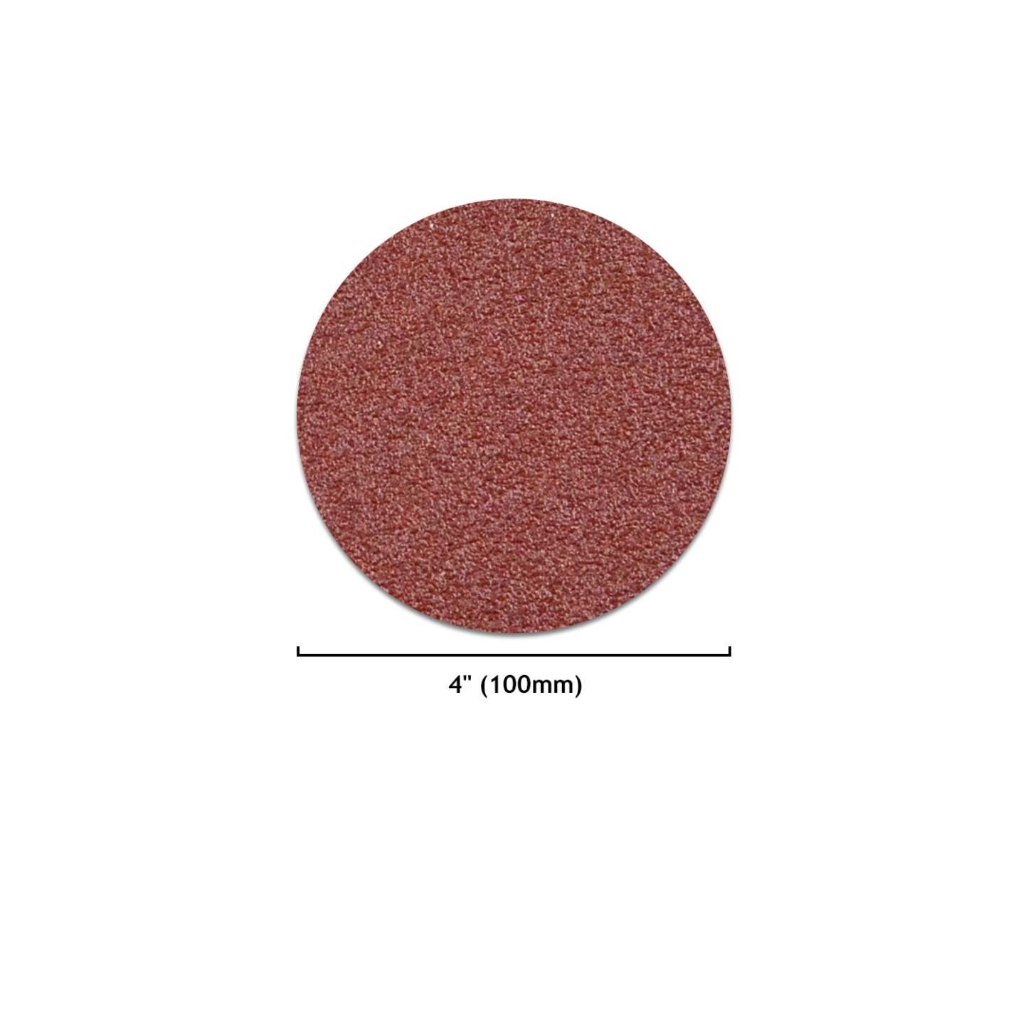 4 inch Red Aluminum Oxide Hook & Loop Sanding Discs