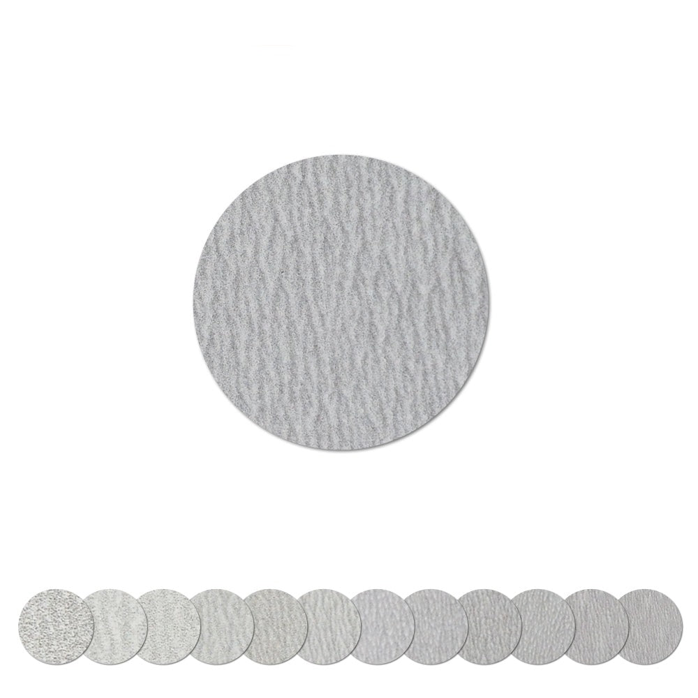 4 inch White Alumina Oxide Hook & Loop Sanding Discs