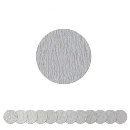 4 inch White Alumina Oxide Hook & Loop Sanding Discs