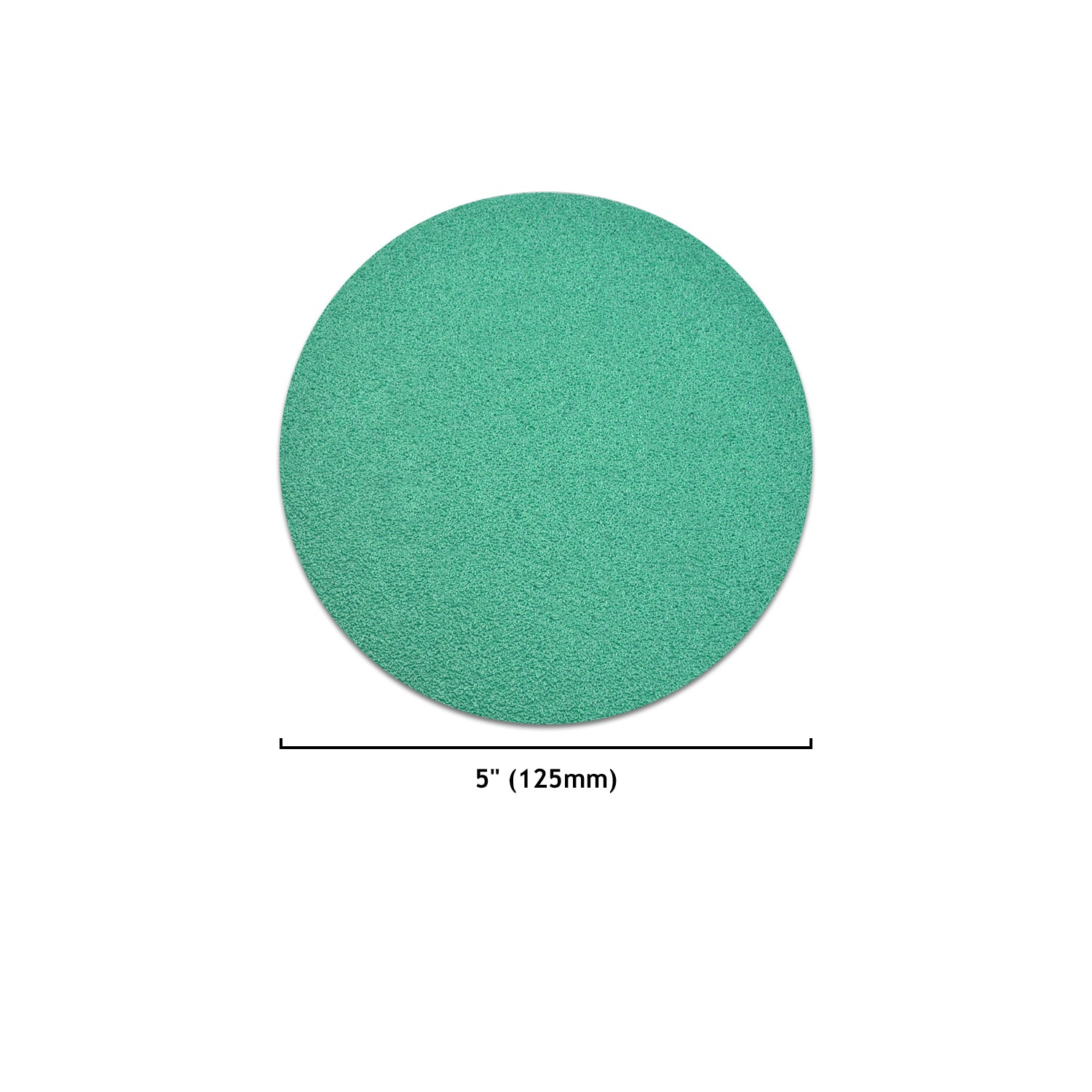 5 Inch Hook and Loop Polyester Film Green Sanding Discs