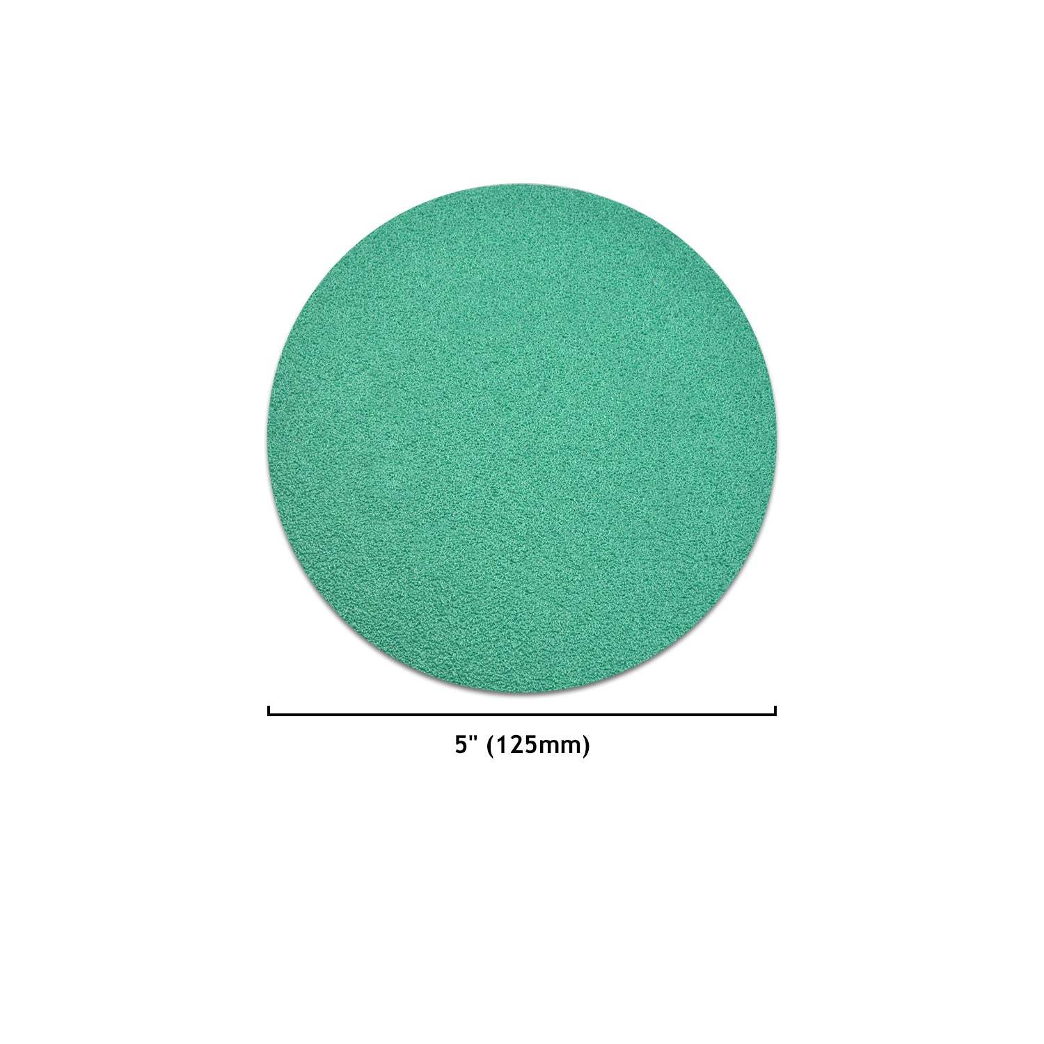5 Inch Hook and Loop Polyester Film Green Sanding Discs