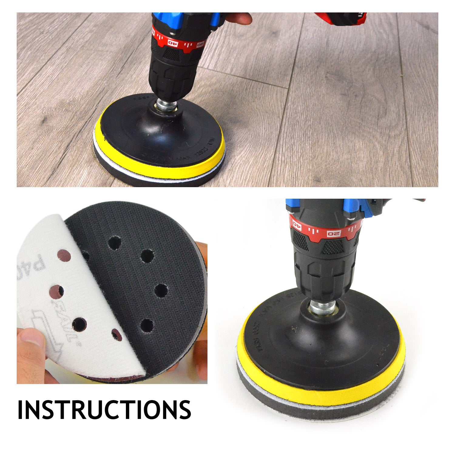 5 Inch 8 Holes Hook & Loop Sanding Discs
