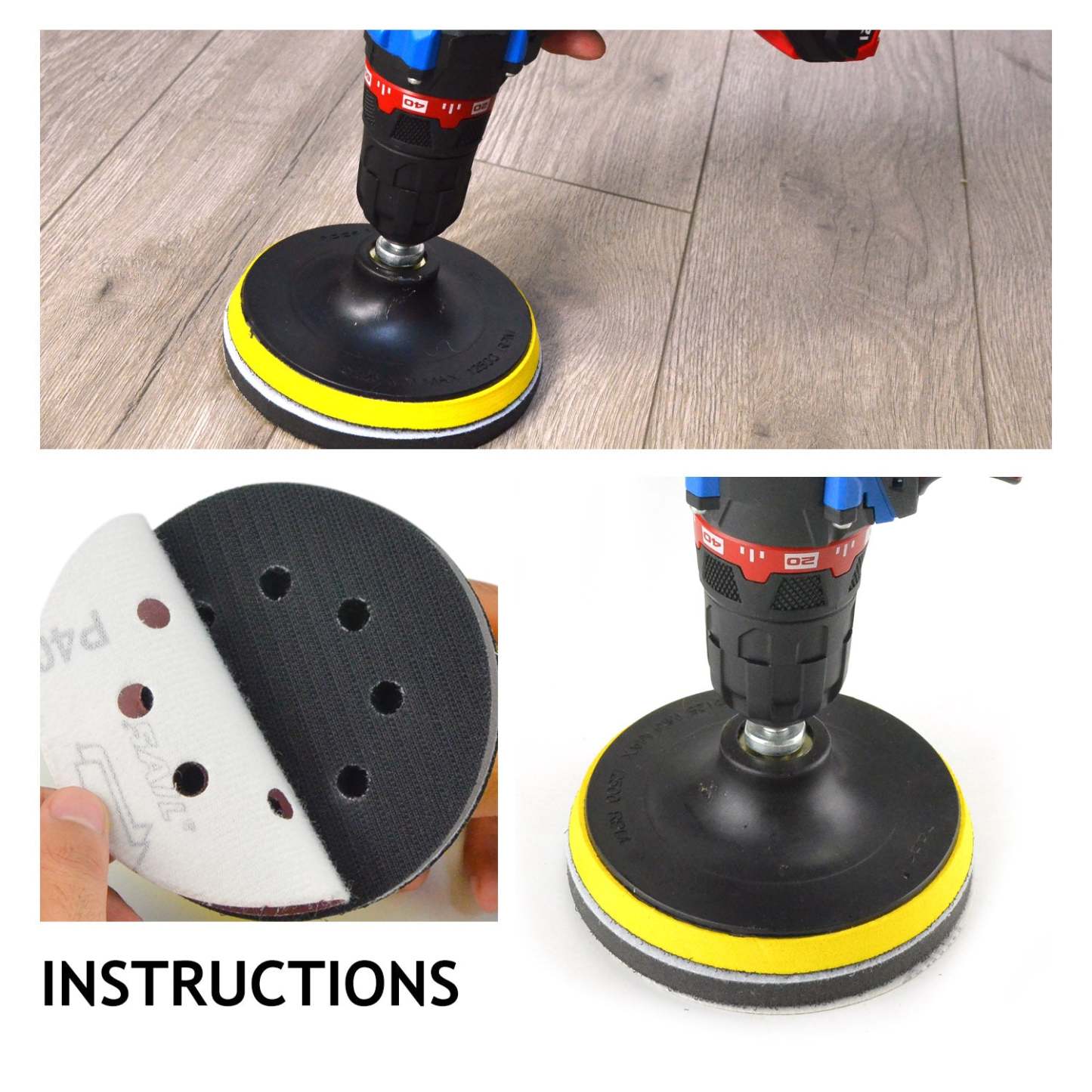 5 Inch 8 Holes Hook & Loop Sanding Discs