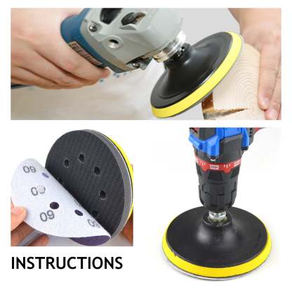 5 Inch 8 Holes Hook and Loop Purple Sanding Discs