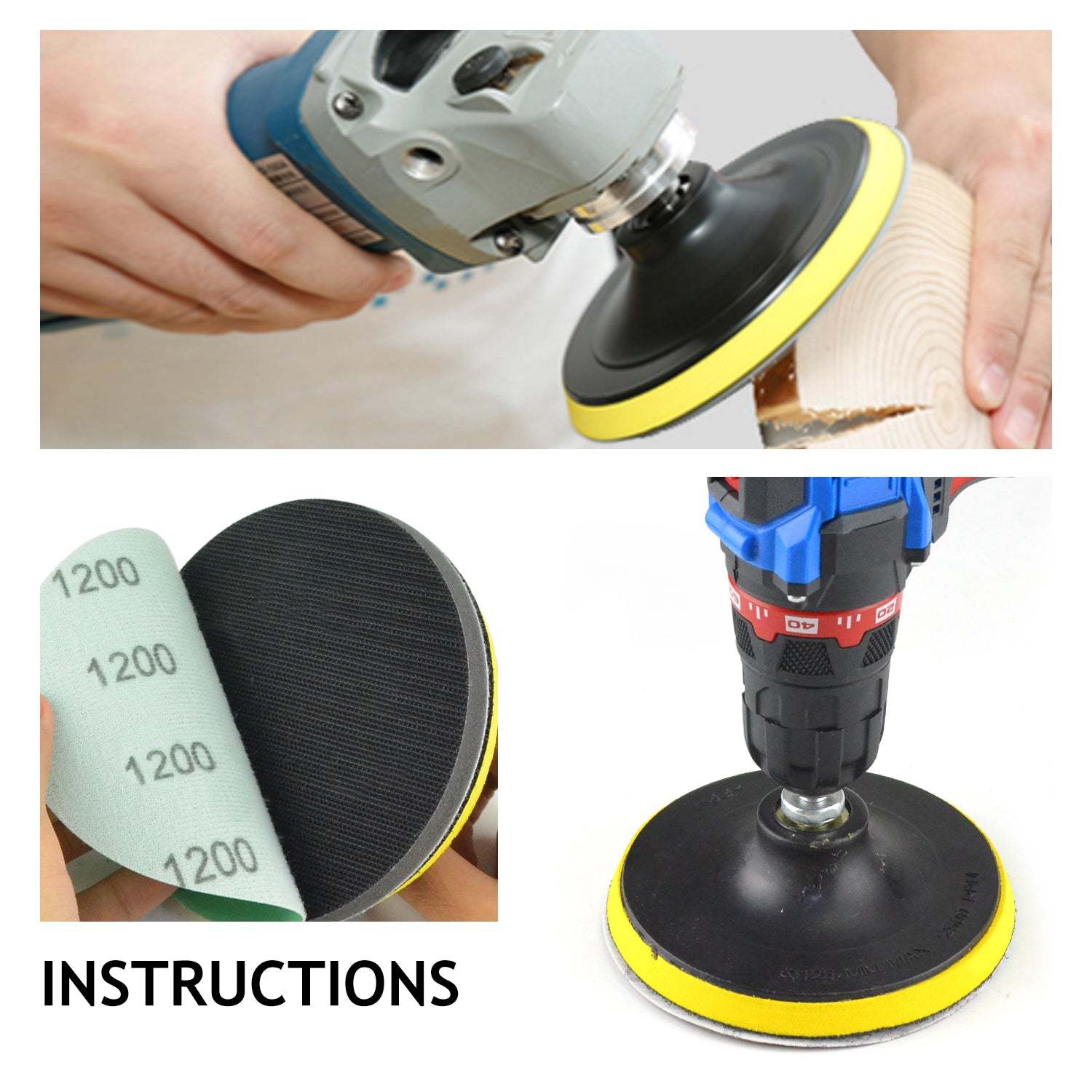 Hook and Loop Polyester Film Green Sanding Discs