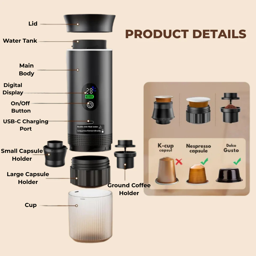 Smart Portable Coffee Maker 3-in-1®