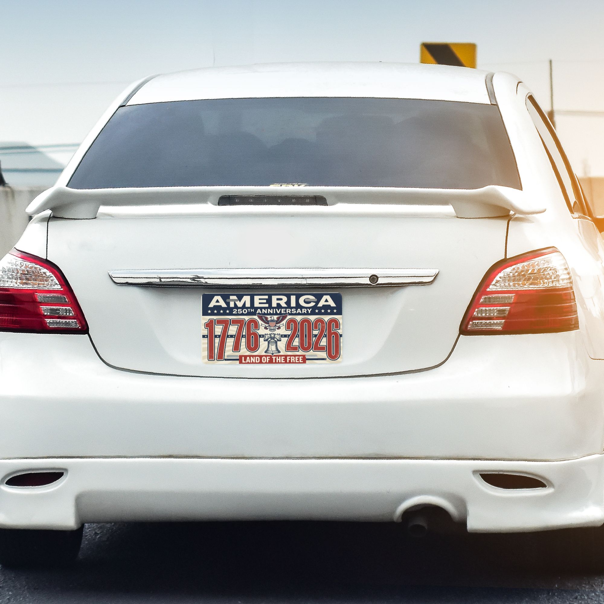 America 250th Anniversary License Plate, 1776-2026 Patriotic Aluminum Vanity Plate