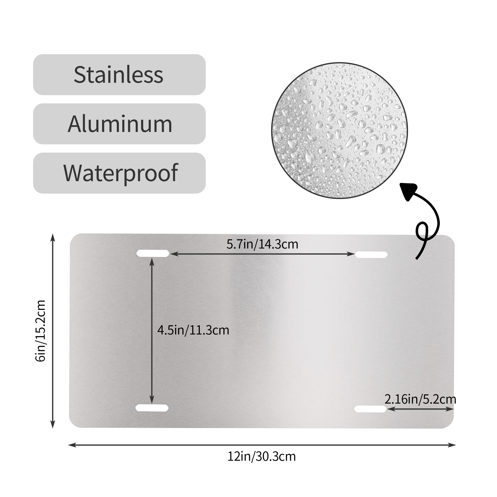 America 250th Anniversary License Plate, 1776-2026 Patriotic Aluminum Vanity Plate