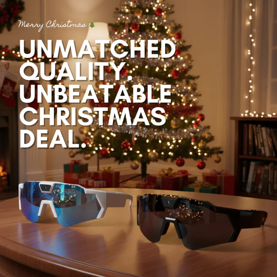 Video Recording Wrap Sunglasses with Photo Mode