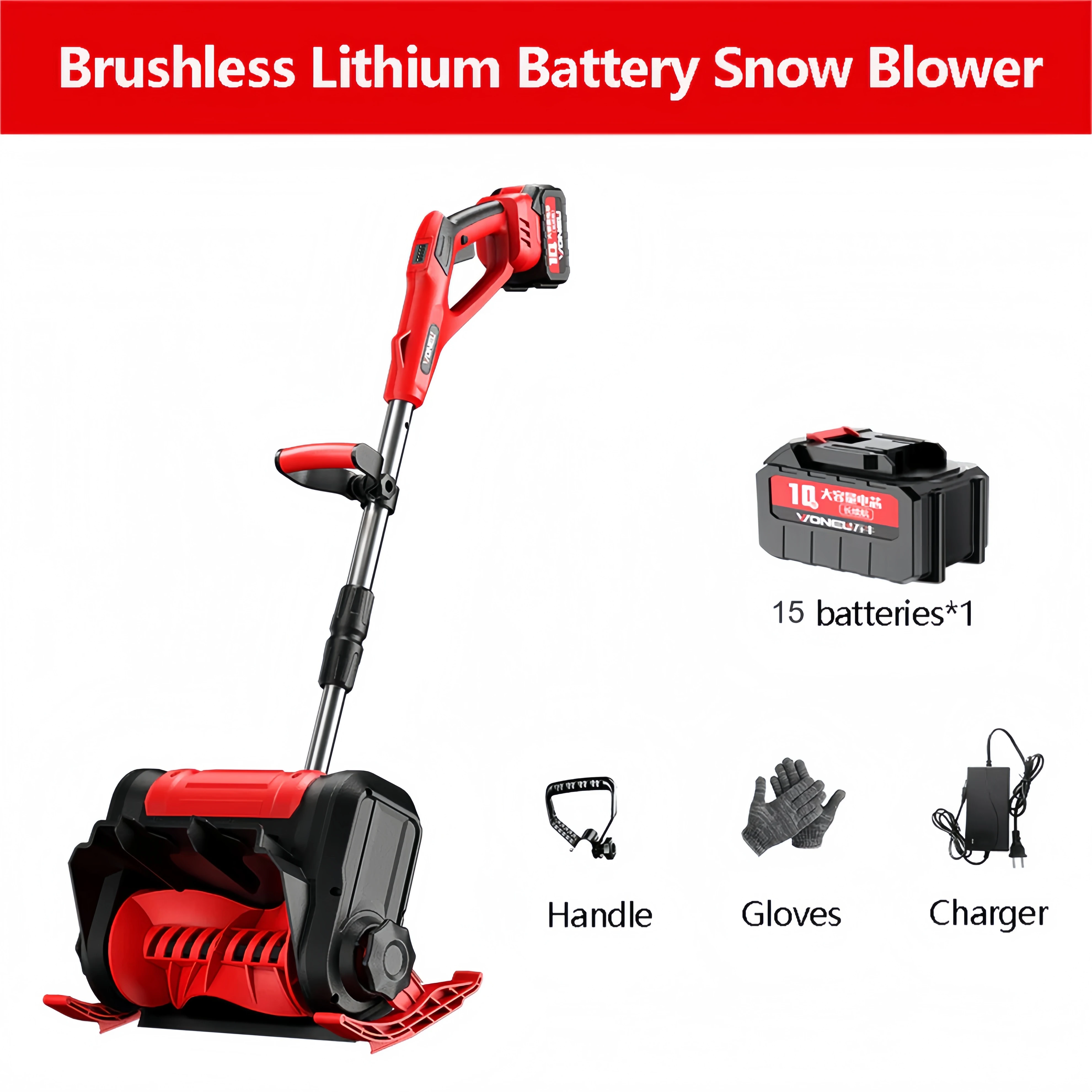 Sladdlös snöskyffel S3