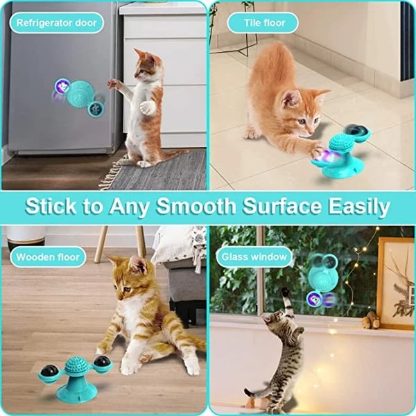 🔥 Interactive Windmill Cat Toys with Catnip