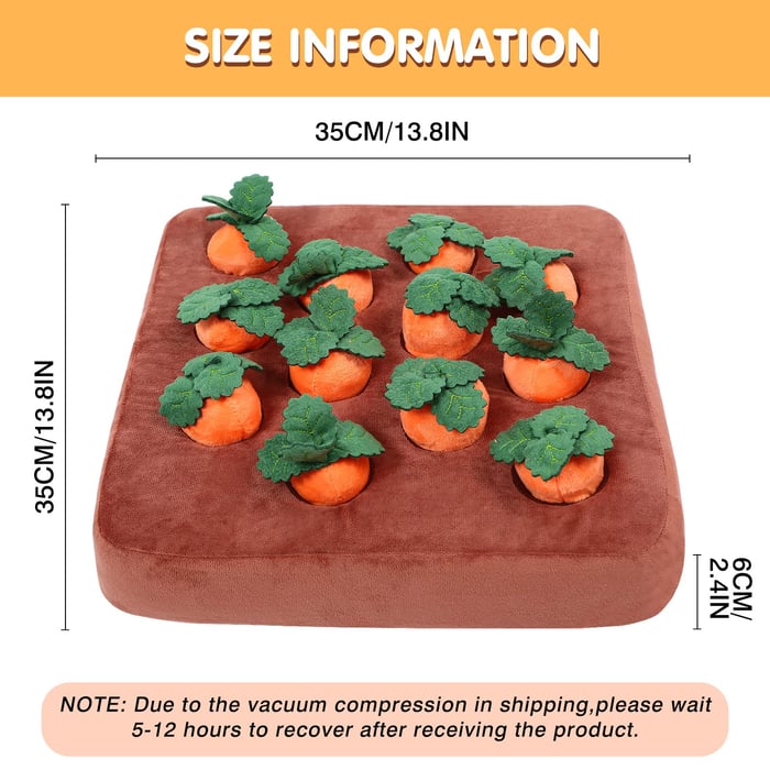 🐶Carrot Farm Dog Toy