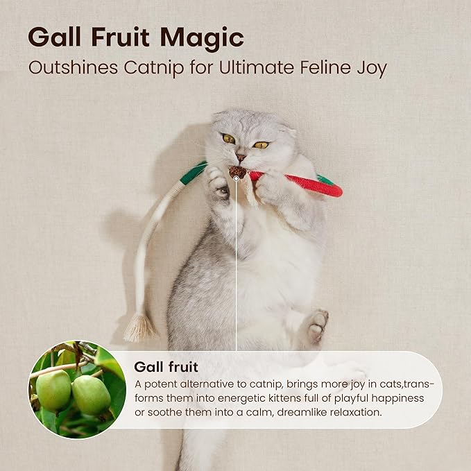 Catnip Chew Rope Toy – Natural, Safe Tooth Cleaner for Indoor Cats