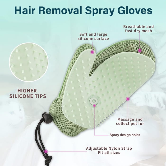 🔥2026 SALE - Multi-purpose Pet Steam Grooming Gloves