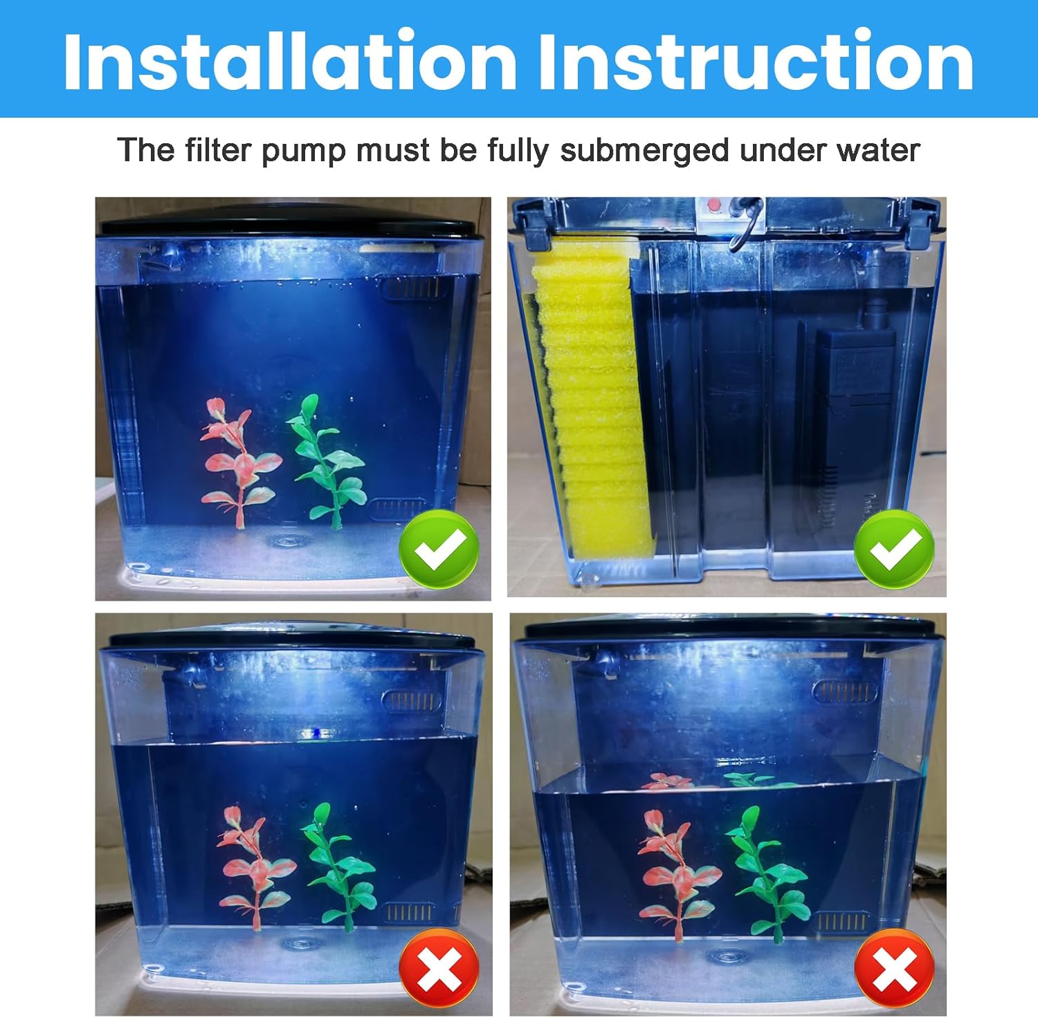 Aqueon LED MiniBow Small Aquarium Fish Tank Kit with SmartClean Technology