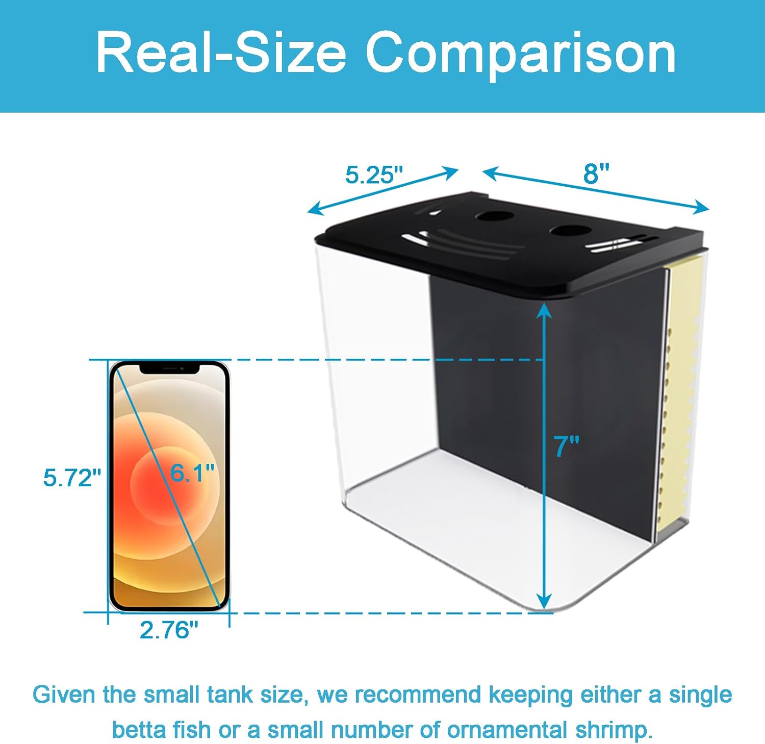 Aqueon LED MiniBow Small Aquarium Fish Tank Kit with SmartClean Technology