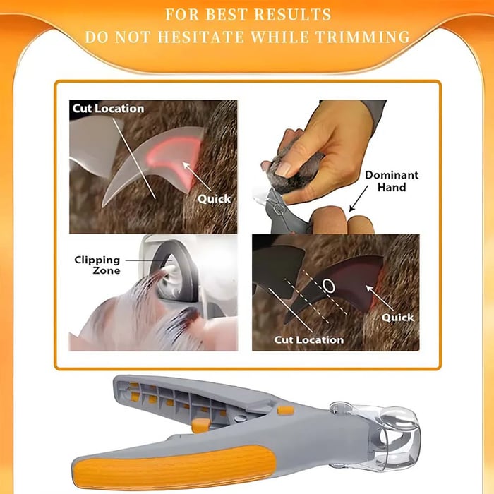 🎁LED Light Pet Nail Clippers - 5X Magnification