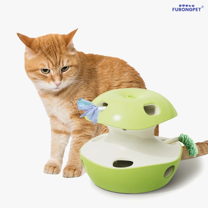 🍎 Interactive Apple Cat Toy – Fun Prey Play for Curious Kitties!✨