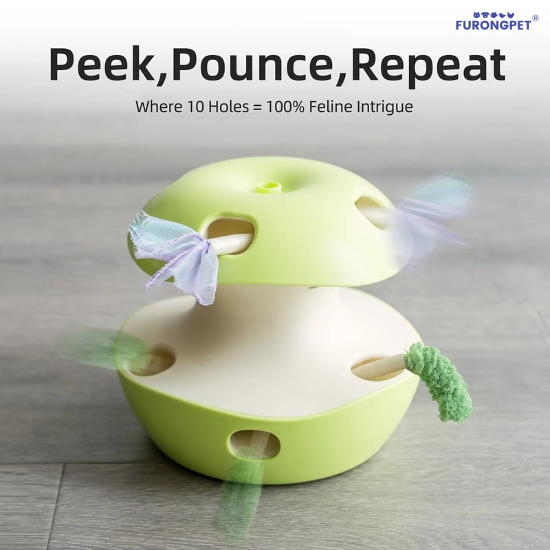 🍎 Interactive Apple Cat Toy – Fun Prey Play for Curious Kitties!✨