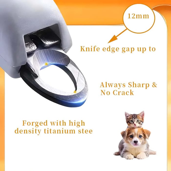 🎁LED Light Pet Nail Clippers - 5X Magnification