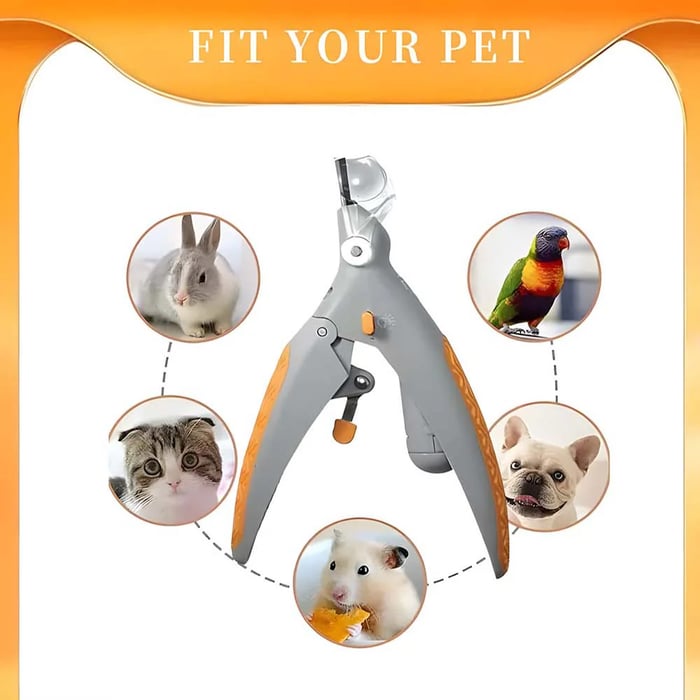 🎁LED Light Pet Nail Clippers - 5X Magnification