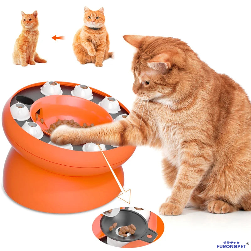 Cat Puzzle Slow Feeder Bowl