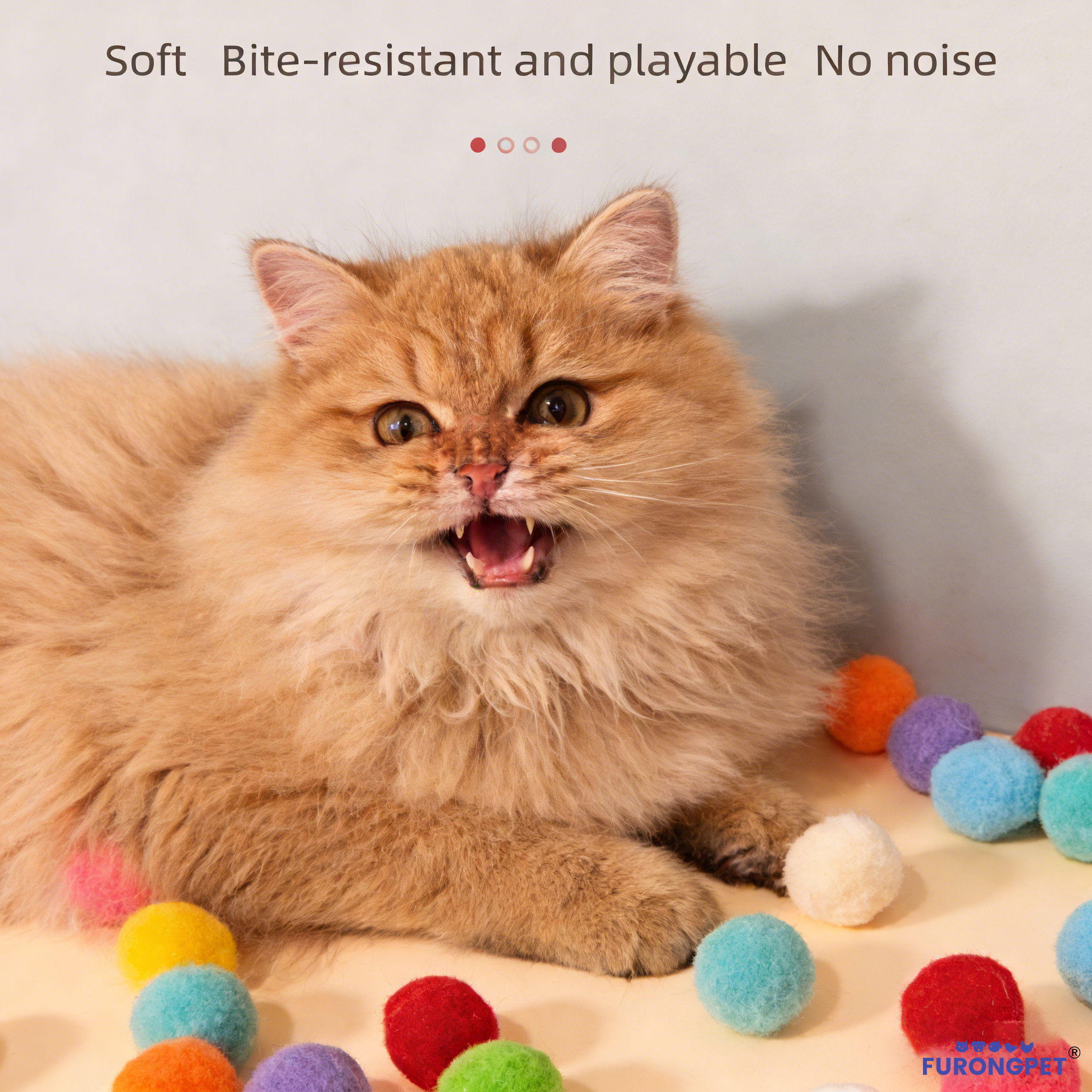 🔥 Hot sale-To Spend More Time With Your Pets❤Plush Ball Shooting Gun