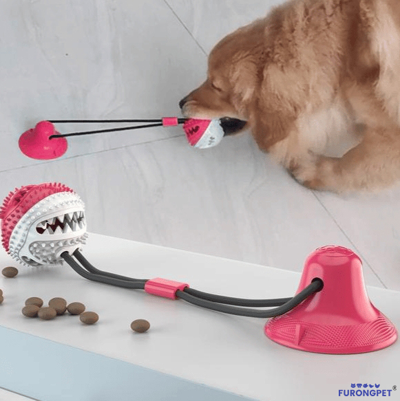 ❤️ Dog Chew Toy Suction Cup Teeth Cleaner