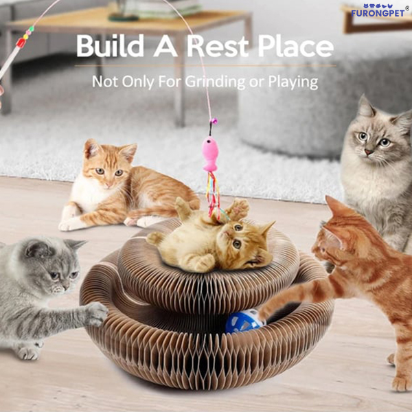 Magic Organ Cat Scratching Board--Comes with a toy bell ball