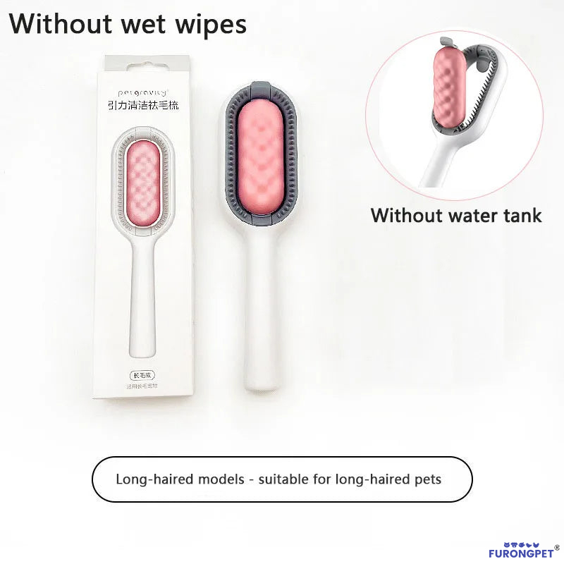 3-in-1 Pet Brush with Water Tank for Cats & Dogs