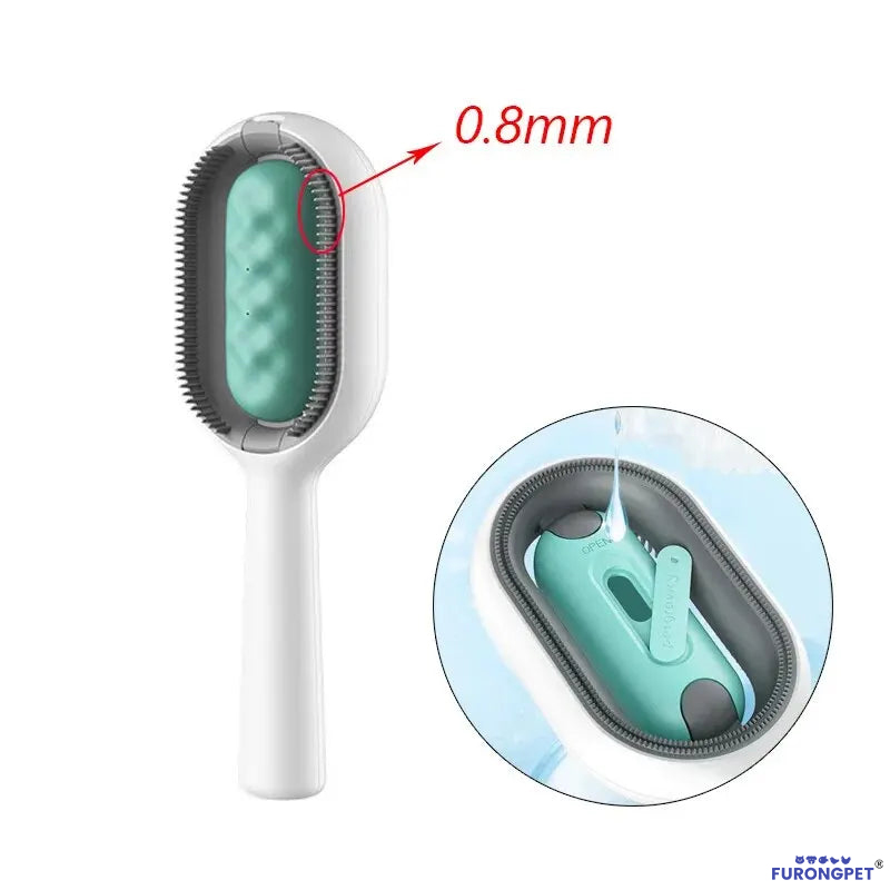 3-in-1 Pet Brush with Water Tank for Cats & Dogs