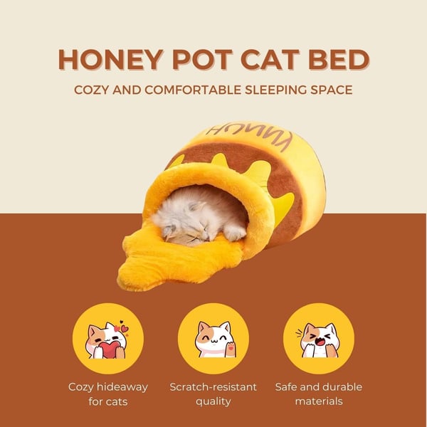 🔥HOT SALE 49% OFF🍯Honey Jar Cat Bed😻