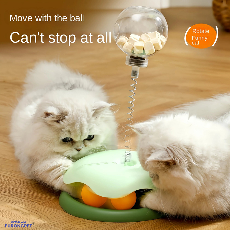 Cat Puzzle Food Leaking Ball Toy – Interactive Treat Feeder for Cats and Dogs
