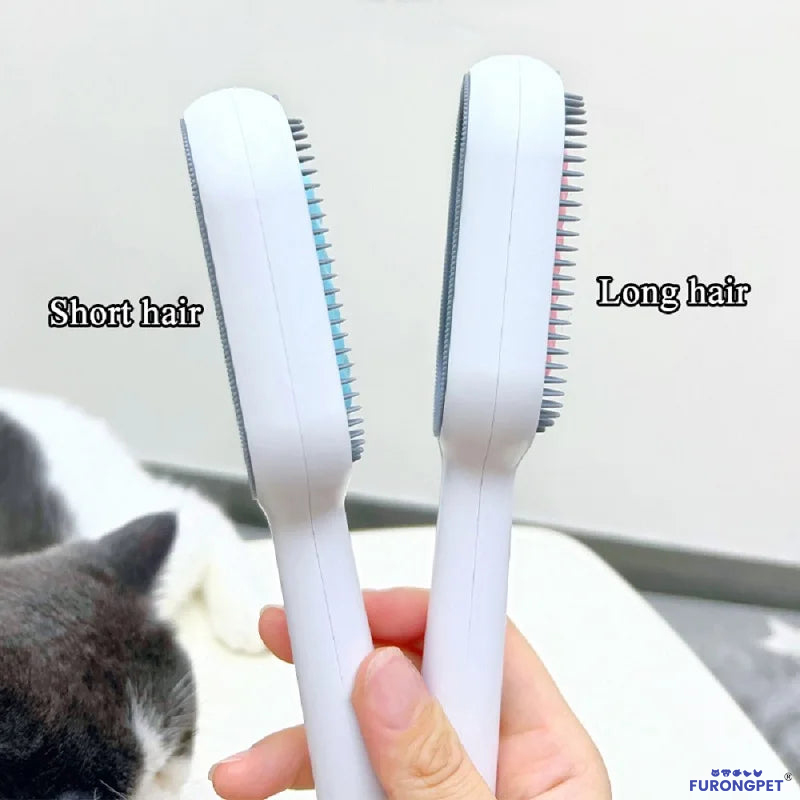 3-in-1 Pet Brush with Water Tank for Cats & Dogs